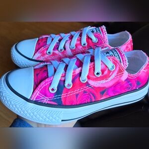 SZ 13 Little Girl's CONVERSE CTAS ROSES Low Top Casual Shoes